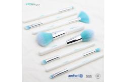 China White Handle ISO9001 8pcs Travel Makeup Brush Set supplier