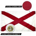 State of Alabama Flag 3x5 ft Outdoor Heavy duty Dupont Nylon US Flags Strong Canvas Heading and  Brass Grommets for sale