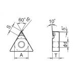 TNMM CNC Lathe Tool Inserts Diamond PCD Inserts With Super Hard Hardness