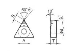 China TNMM CNC Lathe Tool Inserts Diamond PCD Inserts With Super Hard Hardness supplier