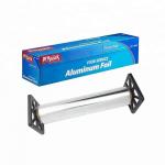 Food Baking Heavy Duty Paper Aluminum Foil Roll With Sawtooth Cutter for sale