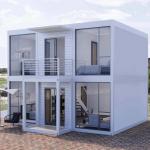 Steel Structure Foldable Container House Modern Design For Villa Ofiices for sale