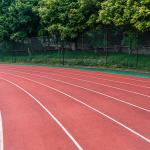 Spray Coat System Athletic Track elastic Synthetic Plastic Rubber Track for sale