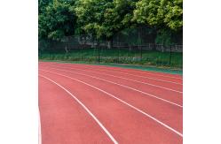 China Spray Coat System Athletic Track elastic Synthetic Plastic Rubber Track supplier