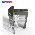 120 degree single channel automatic RFID access control full height turnstile barrier gate for sale