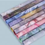 50g Hot Waterproof Designer Wrapping Paper for Flowers Green Floral Flower Painting for sale
