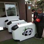 Width 600mm High Security Kindergarten Swing Barrier 1200*200*900mm for sale