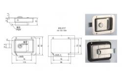 China Highly Polished T Handle Garage Door Lock For Industrial Equipment supplier