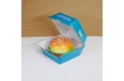 China Fast Food Burger Box Packaging With Custom Folders Biodegradable Customization supplier