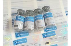 China Glossy Holographic Laser Custom Adhesive Labels For Vial Injection vial supplier