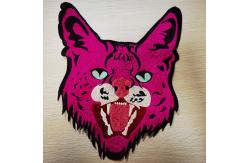 China Support Custom Designer Clothing Embroidery Patches Leopard pattern supplier