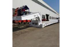 China 3 Axle 80t Customize Mechanical Suspension Detachable Gooseneck Lowbed Trailer supplier