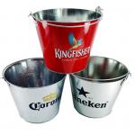 CMYK 8L Metal Wine Bucket Galvanized Large Tin Ice Bucket for sale