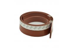 China Brown Silicone Weather Stripping Self Adhesive Silicone Seal Strip For Windows supplier