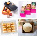 33-Grain Macaron Plastic Box Macaron Tray Transparent  Customizable Design