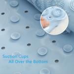 Large Foot Massage PVC Soft Non Slip Bath Mat For Shower