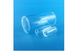 China Customized Large Size Quartz Glass Tube One End Round Flat Head supplier