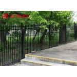 Black Wire Mesh Fence Panels Aluminium Spear Top Fencing For Residential Use