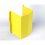 Yellow Galvanised Pipe Protectors Hardware Fabrication Pipe Protection Guard
