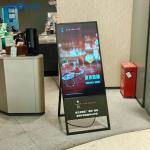 Portable Floor Stand Android Wifi Lcd Advertising Poster Display Digital Signage Totem Kiosk for sale