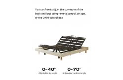 China Black Intelligent Folding Adjustable Bed Remote Control With 3 Adjustable Positions supplier