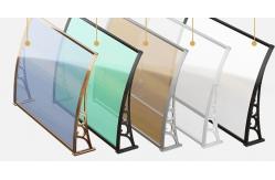 China Attractive Durable Plastic Frame Polycarbonate Hollow Awning For Balcony supplier