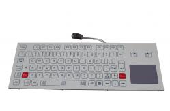 China USB cable with 12 FN keys panel mounted keyboard with rugged touchpad supplier