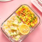 Microwavable 950ml Borosilicate Glass Food Container