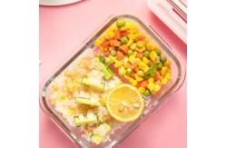 China Microwavable 950ml Borosilicate Glass Food Container supplier