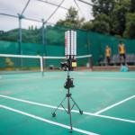 Multifunction SIBOASI B5 Badminton Shuttlecock Feeder Machine Smart Badminton Shooting Machine for Training for sale