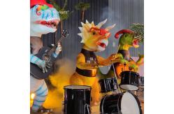 China Customized Animatronic Dinosaur Band For Amusement Park supplier