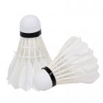 Durable Badminton Training Shuttlecock 2 Layer Eco Friendly Goose Feather Shuttlecock for sale