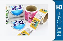 China 45mm Dia Waterproof Custom Adhesive Stickers Glossy Lamination / Matt Surface supplier