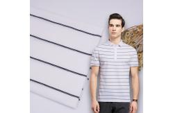 China Combing Sterile Striped Material Fabric Summer 97 Cotton 3 Spandex Cloth supplier