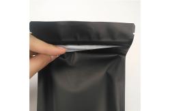 China Black Matte Double Zipper CMYK Plastic Pouches Packaging supplier