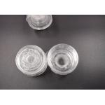 (KPL-015) Refillable PC Grinder Caps Modern Round Shape Clear Or Black