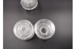 China (KPL-015) Refillable PC Grinder Caps Modern Round Shape Clear Or Black supplier