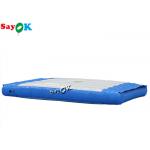 Blow Up Water Toys 2m Blue And White Inflatable Jump Pad For Kids Amusement Water Park for sale