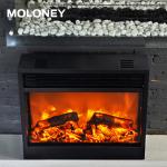 Indoor Wood Mantel Fireplace Fake Log Set Electric Fireplace With Remote for sale