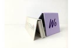 China Cosmetic 2 Hole Empty Eyeshadow Palette Greyboard Cheek Palette supplier