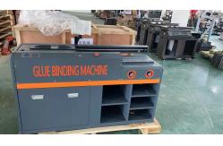 China Touch Screen A3 A4 Automatic Glue Binding Machine 60mm Bind Thickness supplier
