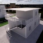 40ft Fold Out Container Homes Thermal Insulation With Aluminum Sliding Door for sale