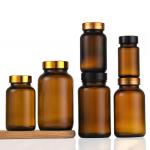 300ml Vitamin 150ml Amber Round Glass Bottle 250ml For Tablet Pill Capsule for sale