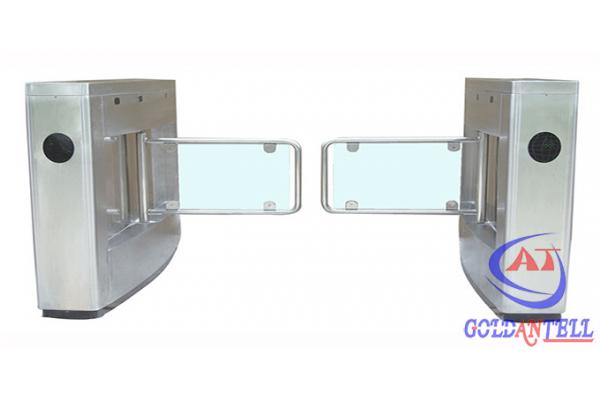 Semi Automatic Control Passager Security Pedestrian Swing Barrier RS485 / TCP / IP Interface