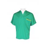 170 GSM Twill 2/1 Hospital Green Scrubs V Neck Polyester 80% Cotton 20% for sale