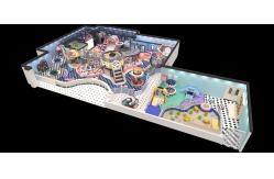 China Attractive Indoor Soft Playground Equipment Naughty Castle Paradise For Game Center supplier