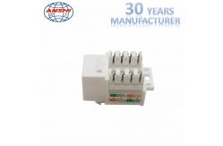 China White Cat6 RJ45 Keystone Jack Keystone Punch - Down Stand For Wiring System supplier