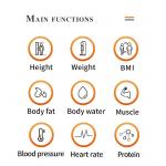 Automatically Height Weight Bmi Blood Pressure Machine Intelligently Body Fat Calculator Scale for sale
