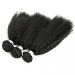 Grade 8A Peruvian Human Hair Bundles Extension Kinky Virgin Hair Straight for sale