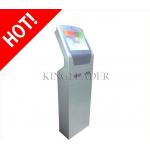 Freestanding Ticket Vending Self Service Information Kiosk With Camera , Printer for sale